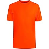 Mens Quick Dry Fit Mositure Wicking Athletic Performance T Shirt -Crewneck Outdoor Activewear Tops