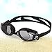 Smartdoo Black Swim Goggles With Anti Fog UV Protection No Leaking Shatterproof for Adult Men Women Youth Kids Children + Goggles Case, Silicone Ear Plugs and Interchangeable Nose Bridge