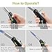 Zanmini Culinary Torch, Professional Kitchen Cooking Blow Torch Lighter with Safety Lock Adjustable Flame Refillable, Butane Torch Lighter for BBQ, Baking, Brulee, Creme, DIY Soldering & More