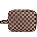 ADCOOG Makeup Bag Portable Cosmetic Bags Retro Cosmetic Pouch Toiletry Travel Organizer for Women, Cosmetics, Make Up Tools, Toiletries,Brown