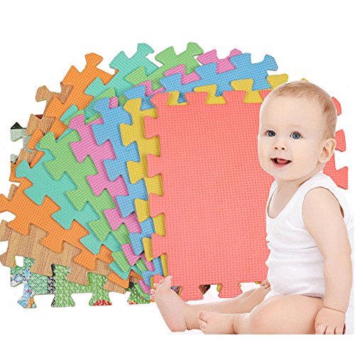 C360 Floor Mat 30-tile Multi-Color Exercise Mat Solid Foam EVA Playmat Kids Safety
