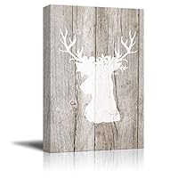 Canvas Wall Art Feather and Animals Canvas Prints Home Artwork Decoration for Living Room,Bedroom - 12x18 inches