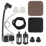Mckin FS80R Air Filter Ignition Coil Parts fits Stihl FS80 FS85 FS85R FS85T FS75 HS70 HS80 HS85 KM85 KM85R FC75 FC85 Trimmer Weed Eater
