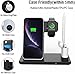 YUYI Wireless Charger,4 in 1 Wireless Charging Stand for iPhone 11/11 Pro Max/X/XS/XR/Xs Max/8/8 Plus and Other Qi Phones, Wireless Charging Station Compatible Apple Watch Series 5 4 3 2 1, Airpods 12