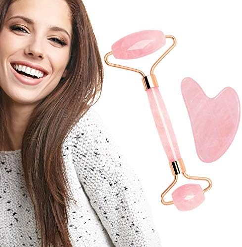 Natural Jade Roller– Gua Sha – Lymphatic Drainage Tool for Face, Neck, Body - Anti Aging Treatment – Reduces Wrinkles and Fine Lines
