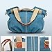 Eshow Women's Casual Canvas Hobo Shoulder Bag, Blue