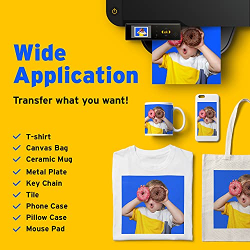 Printers Jack Sublimation Paper 8.5 x 11 Inches, 150 Sheets 120 gsm