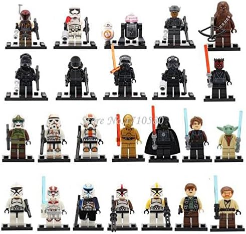 Hot selling 24pcs Star Wars Minifigures The Force Awakens Kylo Ren Darth Vader C3PO Yoda Solider Building Blocks Sets Kids Gifts Toys