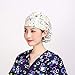 kilofly 4pc Women's Adjustable Scrub Cap Sweatband Bouffant Hats Value Set