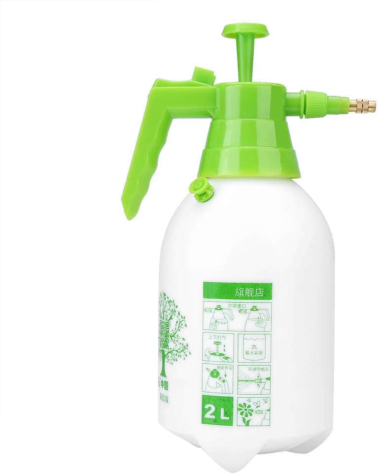 Pump Pressure Sprayer, 2L Manual Pressurized Water Sprayer,Hand Sprayer for Multi-Purpose Use, Fertilizing, Cleaning & General Use Spraying