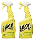 Jelmar Pb-Bk-2000 Clr Fresh Scent Bath And Kitchen Cleaner, 26 Oz Trigger Spray Bottle, 2pack