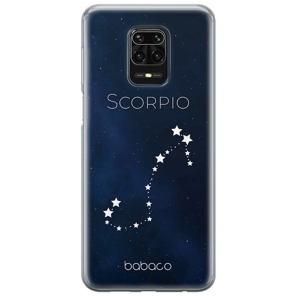 Babaco ERT GROUP mobile phone case for Xiaomi REDMI NOTE 9 PRO/ 9S original and officially Licensed pattern Zodiac Constellation 008 adapted to the shape of the mobile phone, case made of TPU