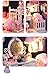 Flever Dollhouse Miniature DIY House Kit Creative Room With Furniture and Cover for Romantic Valentine's Gift(Dream Princess Room)