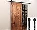 WBHome Sliding Barn Door Hardware Kit Set 6.6 FT-Antique Bronze Style, Brown