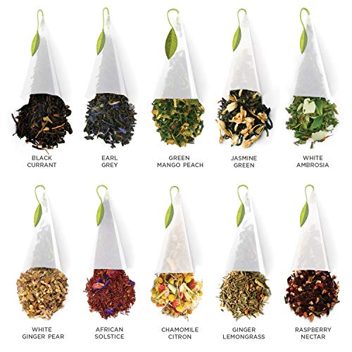 Tea Forte Assorted Classic Teas, Petite Presentation Box Tea Sampler
