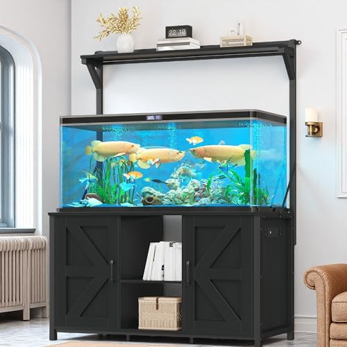 DWVO 40-120 Gallon Fish Tank Stand with Power Outlets, Heavy Duty Aquarium Stan…