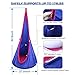 Gamenote Kids Pod Swing Hammock Hanging Chair with Pocket & Safety Handle - Cotton Child Hanging Nest Seat for Indoor and Outdoor (All Accessories Include)