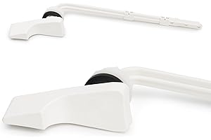 RAVINE Toilet Handle Replacement - American Standard Flush Lever With Elegant Design, Durable Front Mount - Easy to Install B