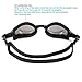 Street tribe Swimming Goggles, Professional Swim Goggles,Anti-Leakage, Anti-Fog,Anti-UV,with Nose Clip, Ear Plugs, Protection Case (Black/Silver)
