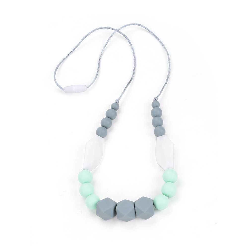 Lofca Teething Necklace Baby Silicone Teether Nursing Necklace for Mom Safe Toys for Teeth : Baby