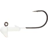 Northland Tackle Tungsten Stand Up Jig Heads, 2 Packs, Super-Glo White, 1/4 Oz Size for Walleye, Bass, &amp; Crappie