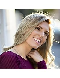 Lifetime Jewelry - Collar de cadena de oro para hombre y mujer (0.039 in de cadena de cuerda), chapado en oro amarillo o blanco de hasta 20 veces más de 24 quilates que otras cadenas de collares con colgante, 40,6 a 30.0 in