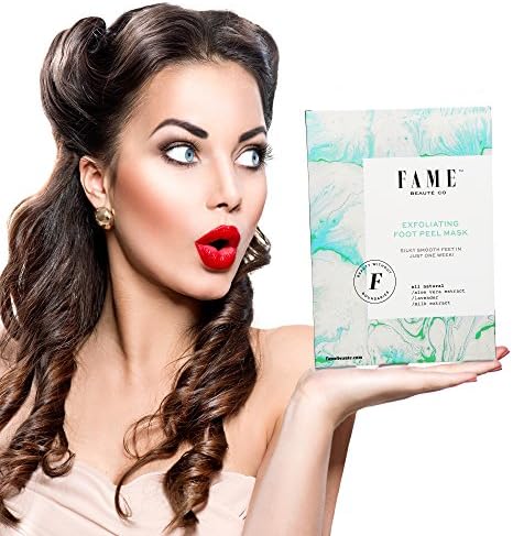 Foot Peel Foot Peel Mask Exfoliating Foot Mask Callus Remover Lavender Scent 2pk by Fame Beauté Co