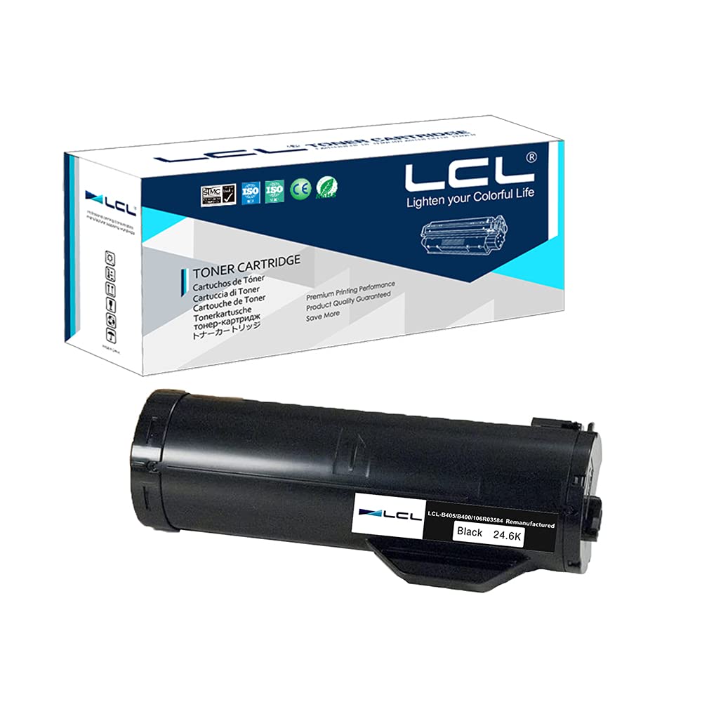 LCL Compatible Toner Cartridge VersaLink B405 B400 B400DN B400N B405DN 106R03584 24600 Pages (1 Black) Replacement for Xerox VersaLink B405 Toner VersaLink B400 VersaLink B400DN B400N B405DN