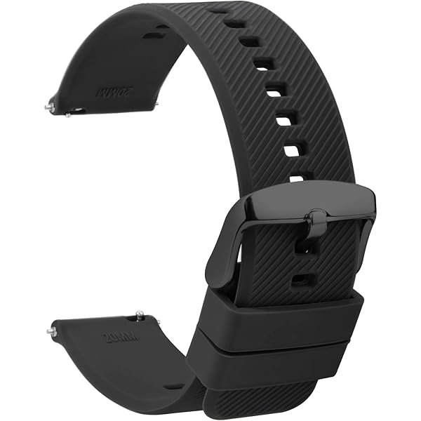 TStrap Montres Bracelets Silicone 20mm - Remplacement Bracelet De Montre Étanche à Dégagement Rapide En Caoutchouc Orange - Plusieurs Couleurs Pour