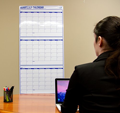 Large Blank Reusable 3 Month Wall Calendar Wet Dry Erase Wall Office Large Blank Reusable 3 Month Wall Calendar Wet Dry Erase Wall Office