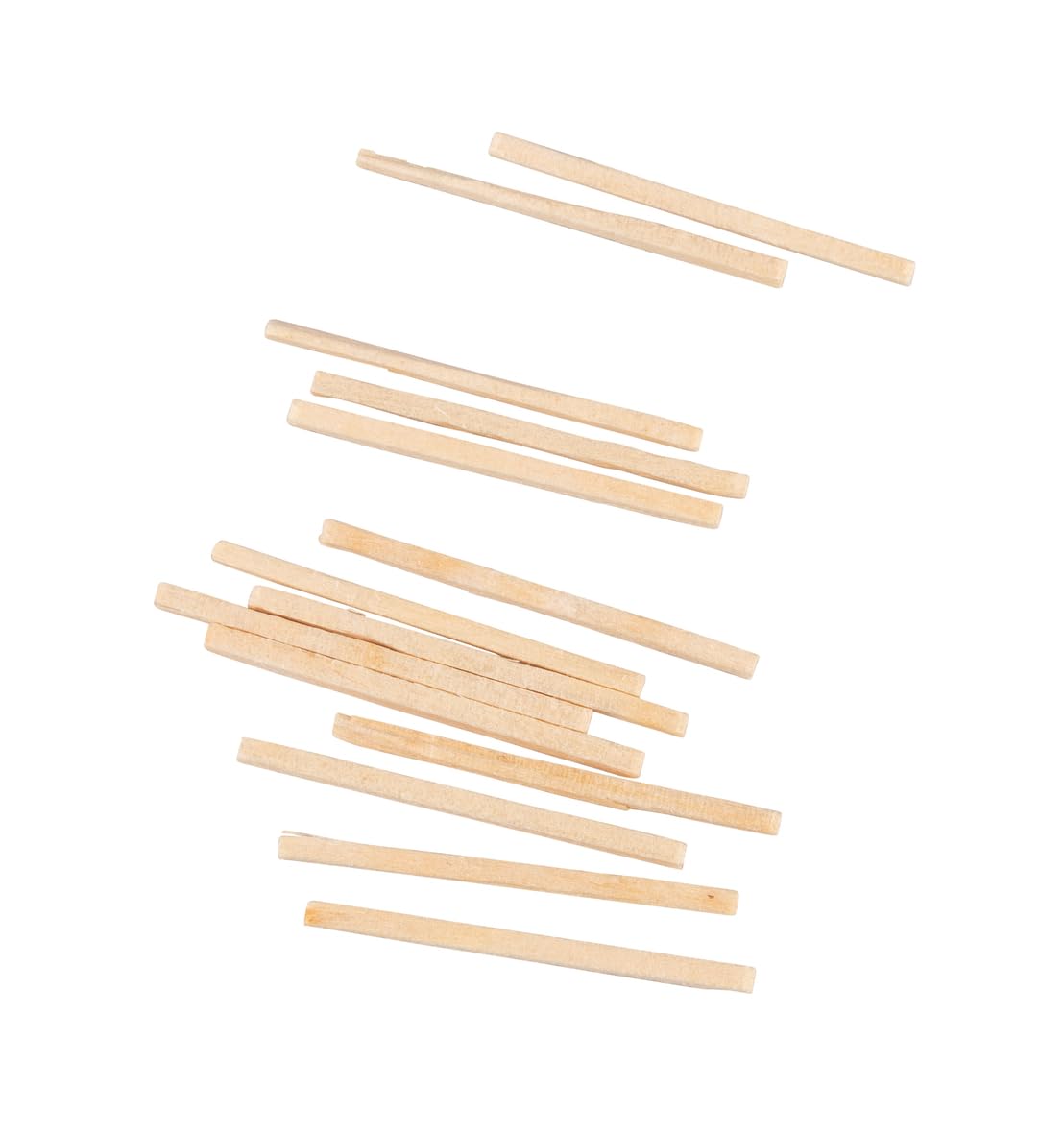 Rayher Pack of 550 Mini Wooden Craft Sticks, Square Wood Sticks for DIY Crafts, Wood Rods for Crafting, Match Sticks for Crafts, Square-Shaped Sticks, Length 4.3cm, Diameter 2mm, 64580505