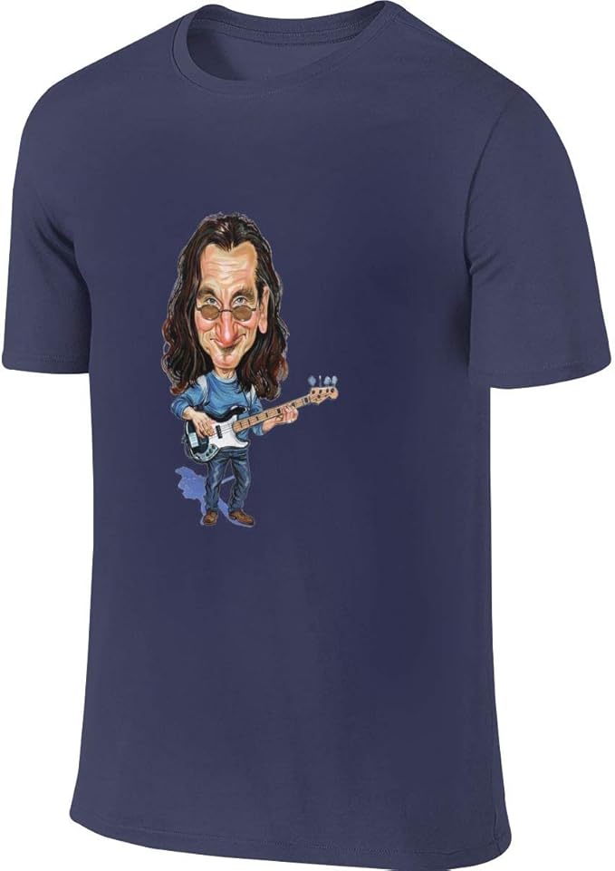 Adult Men's Rush Geddy Lee Tees Tops T Shirts 3XL Short