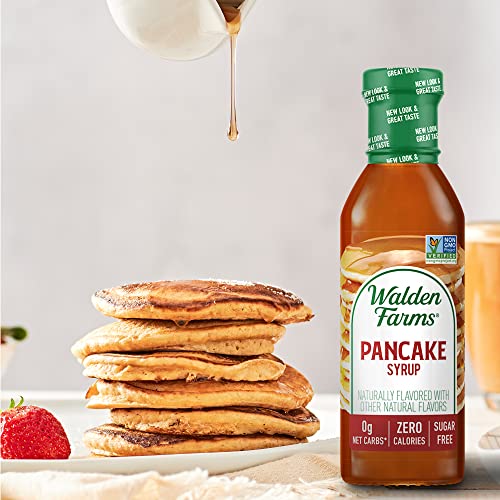 Walden Farms Pancake Syrup 12 oz. (Pack of 2) Sweet Syrup Near Zero