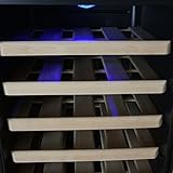 AKDY 28 Bottle Single Zone Thermoelectric Freestanding Wine Cooler Cellar Chiller Refrigerator Fridge Quiet Operation