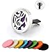 Jenia 30mm Stainless Steel Aromatherapy Home Car Essential Oil Diffuser Locket Clip 8 Washable Felt Pads