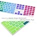 TOP CASE - Ultra Thin Silicone Soft Keyboard Cover Compatible with Apple Magic Keyboard with Numeric Keypad Model: MQ052LL/A A1843 (US Layout, 2017 Released) - Rainbow