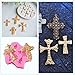 JeVenis 3 PCS Baptism Cake Decorations Cross Cake Mold Cross Mold Baptism Cake Toppers for Baptism Party Supplies