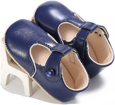 TongYouYuan Baby Girls Infant Toddlers First Walkers Newborn Soft Soled Cotton Bottom Princess Mary Jane Ballet Pink New Shoes (1, Blue)