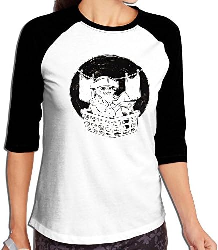 XIANGKESI Stylish Women's The Old Beard Captain Is So Poignant Mid Sleeve Raglan T-Shirt