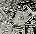 15 Solid Silver One Gram .999 pure Silver Collectable Art Bars with random designs in a jewelry pouch