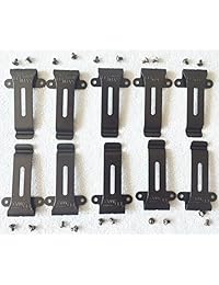 10 X Clip de cinturón compatible para radio Baofeng H777 Bf-666s Bf-777s Bf-888s Bf-999s Kenwood TK-208/308 / TH-22AT / 42AT Radio de dos vías (10 paquetes)