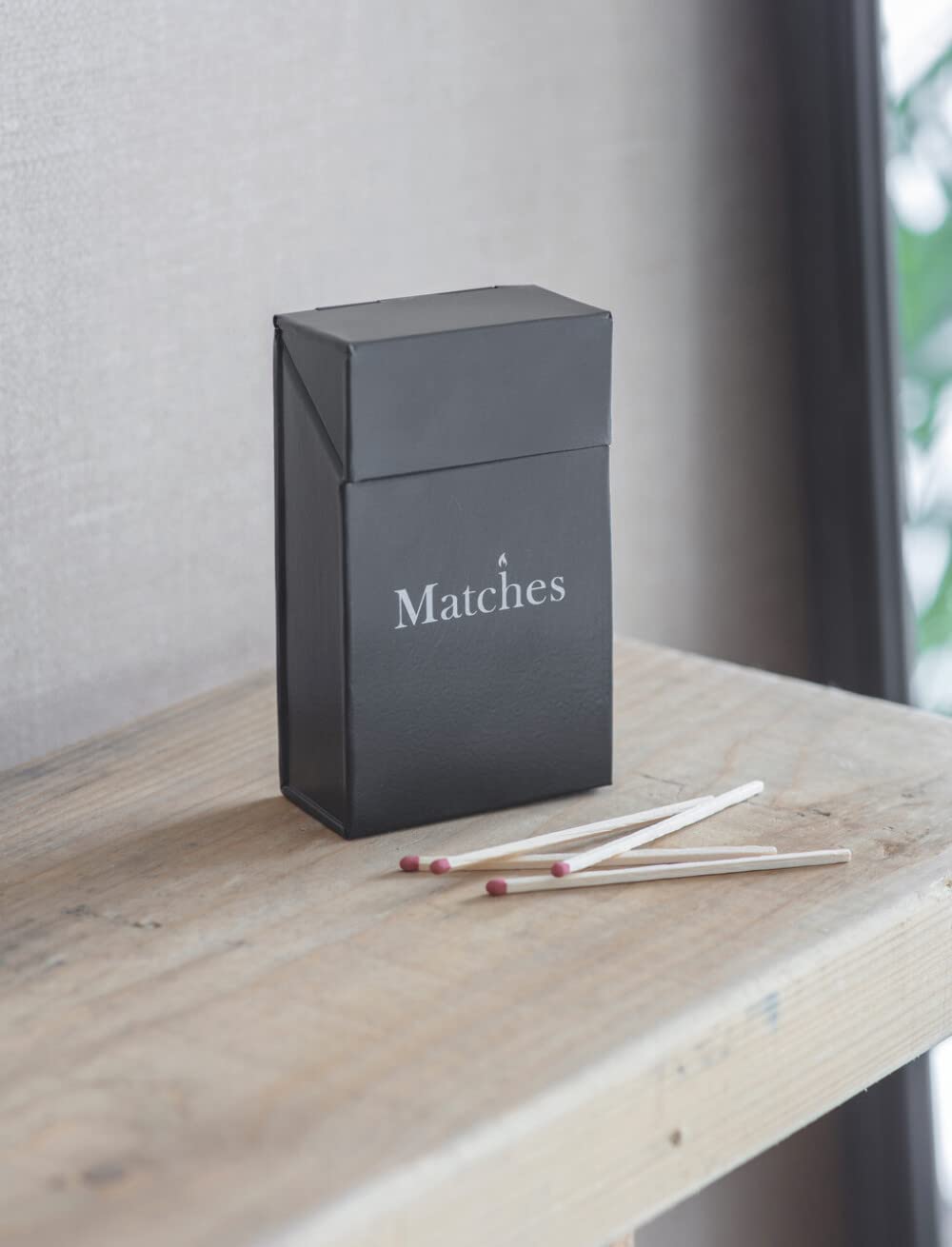 Garden Trading Match Box Crafted in Powder Coated Steel | Indoor Use Only | H13cm X W8cm X D4cm