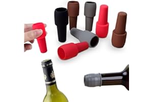 ZITOUR 8 PCS Wine Stoppers for Wine Bottles, Reusable Sparkling Wine Bottle Stopper Wine Sealer for Wine bottles, Silicone Wine Stopper Wine Bottle Stopper for Beer Champagne Prosecco Home Use (8PCS)