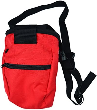 Climbing Chalk Bags for Rock Climbing, Weightlifting, Bouldering &amp; Gymnastics Anti-Slip Outdoor tools Accessory,Giving Bag with Belt (red)
