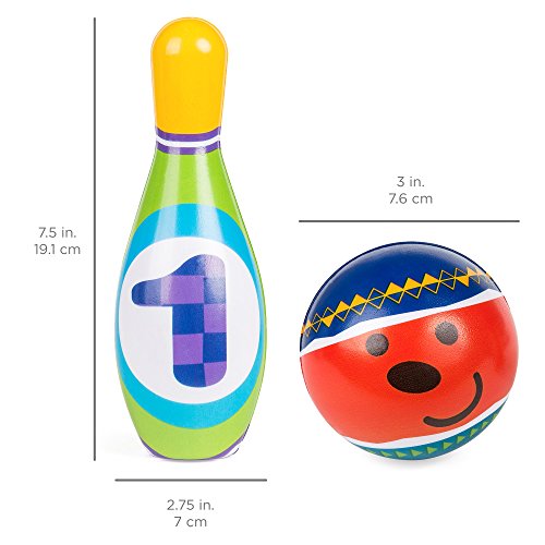 image for Best Choice Products Kids Sports Soft Lightweight Foam Bowling Toy Set