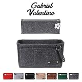 Purse Organizer Insert | Felt Insert Handbag Organizer For Women Bag | Bag Organizer Insert With Multi Storage Options | Fits Neverfull - Speedy & Tote Bags | Dark Gray |