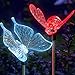 Solar Butterfly and Bumble Bee Holiday Garden Lighting Path Decoration Outdoor Lights Color Changing Patio Lawn Deck Backyard Decor by SolarDuke