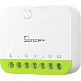 SONOFF MINI Duo 2-Channel Zigbee Smart Switch, Zigbee 3.0, 16A Total Load, Remote &amp; Automated Control via Zigbee Hub, Neutral Required, Alexa/Google Assistant Compatible, 1-Pack