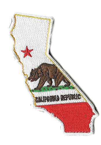 Die Cut California State Patch - 1.25