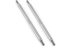 QUPA AM STORE RC Stainless Steel Suspension Links 120mm Chassis Linkages Set for 1/10 Scale Upgrades SCX10 TRX4 RC Crawler Car Accessories